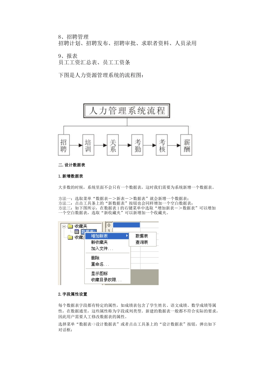 人力资源管理系统（DOC 24页）_第2页