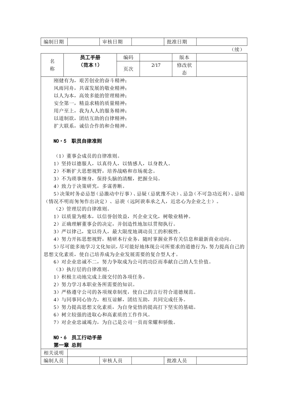 外企员工手册范本_第2页
