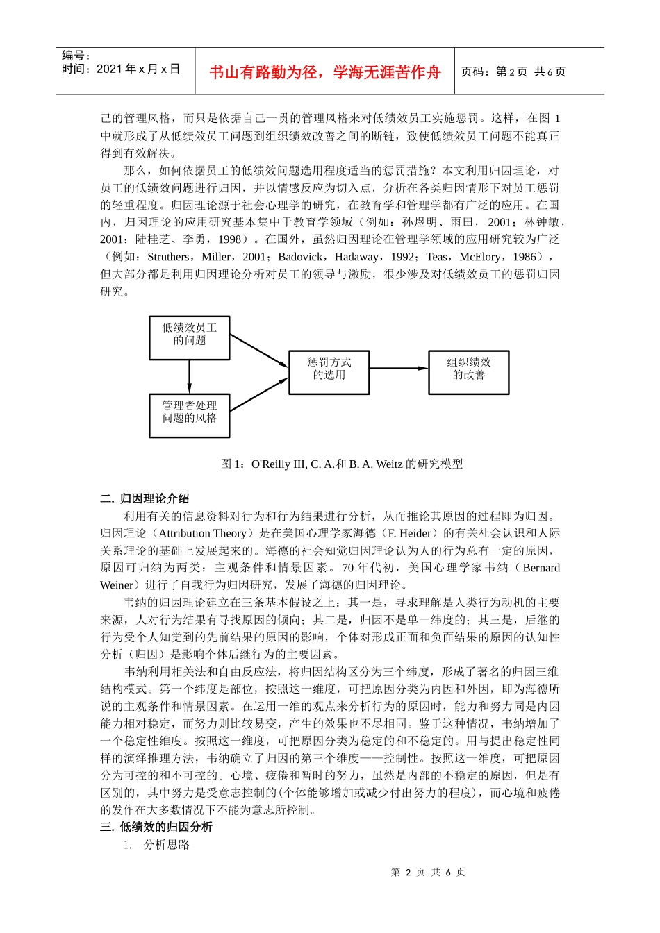 基于低绩效归因的惩罚程度研究_第2页
