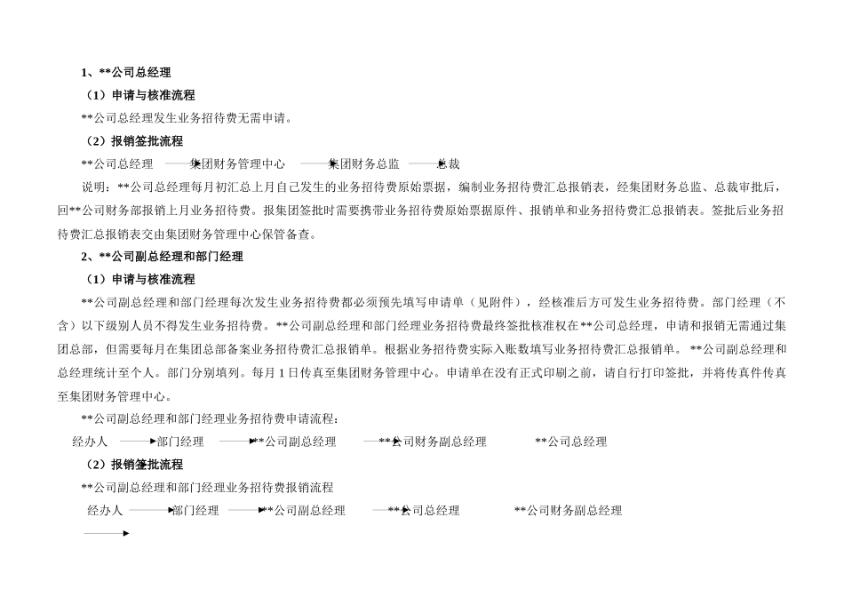 某公司业务招待费用管理实施细则_第2页