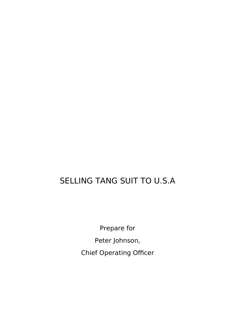 海外销售计划案例解析英文版_第1页