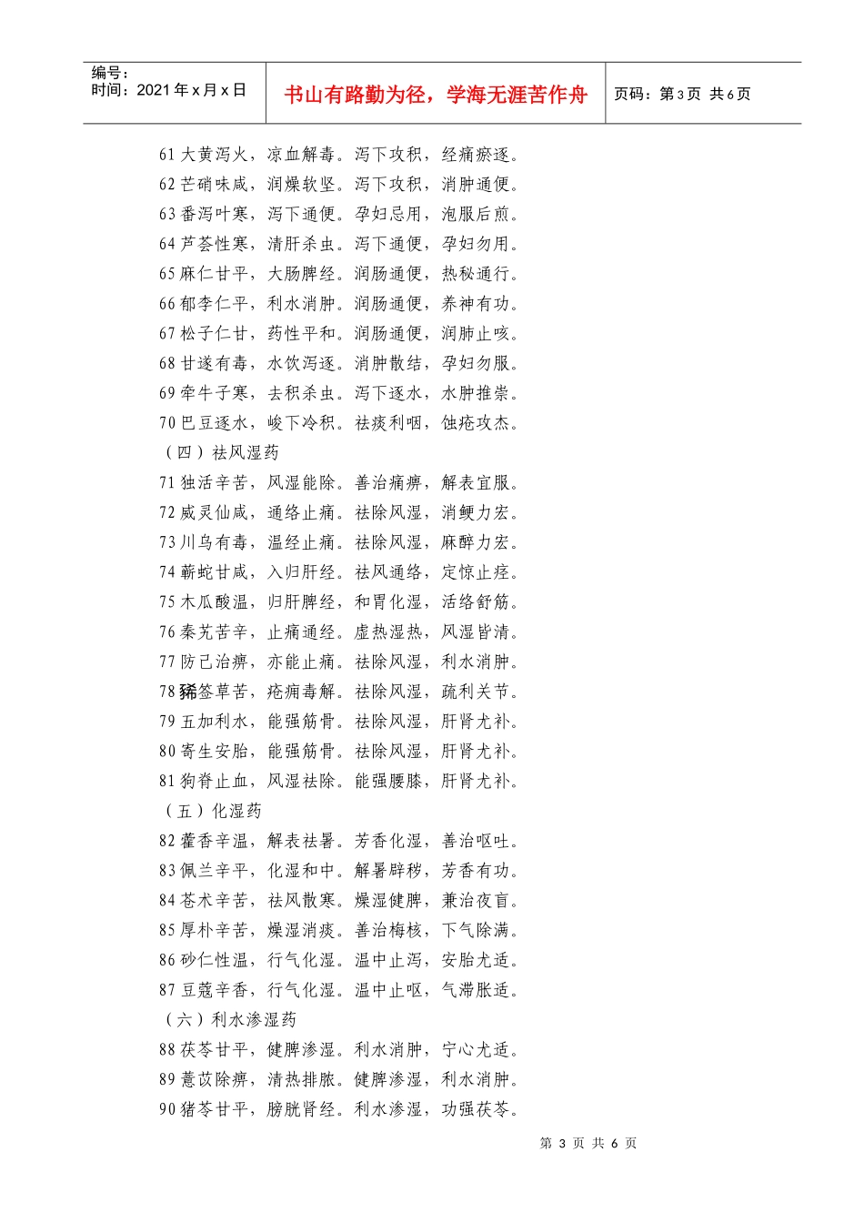 中医助理医师考试药性歌括新编_第3页