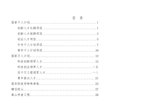 企业人才支持政策概论