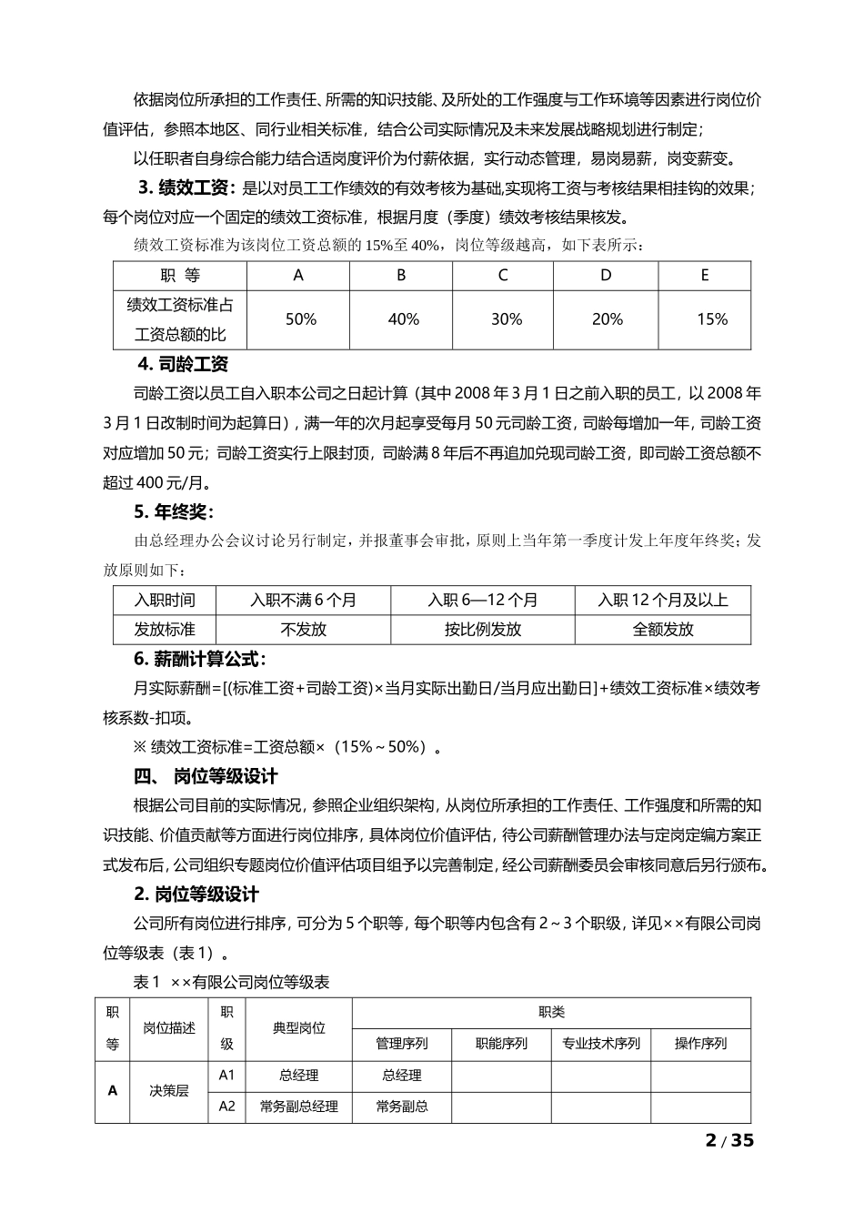 企业薪酬调整方案大全(DOC46页)_第2页