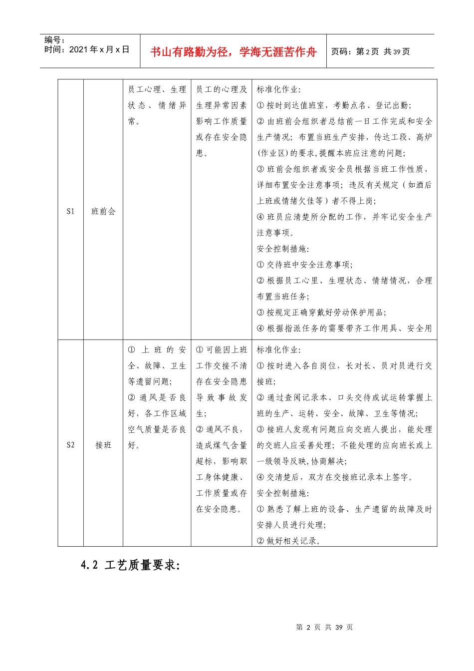 人力资源-20221高炉工长岗位操作规程_第2页