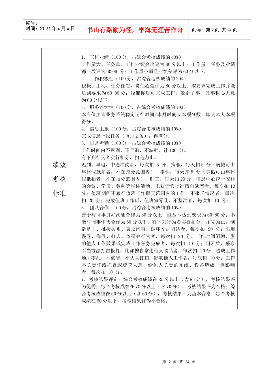 宣武区事业单位岗位说明书_第2页