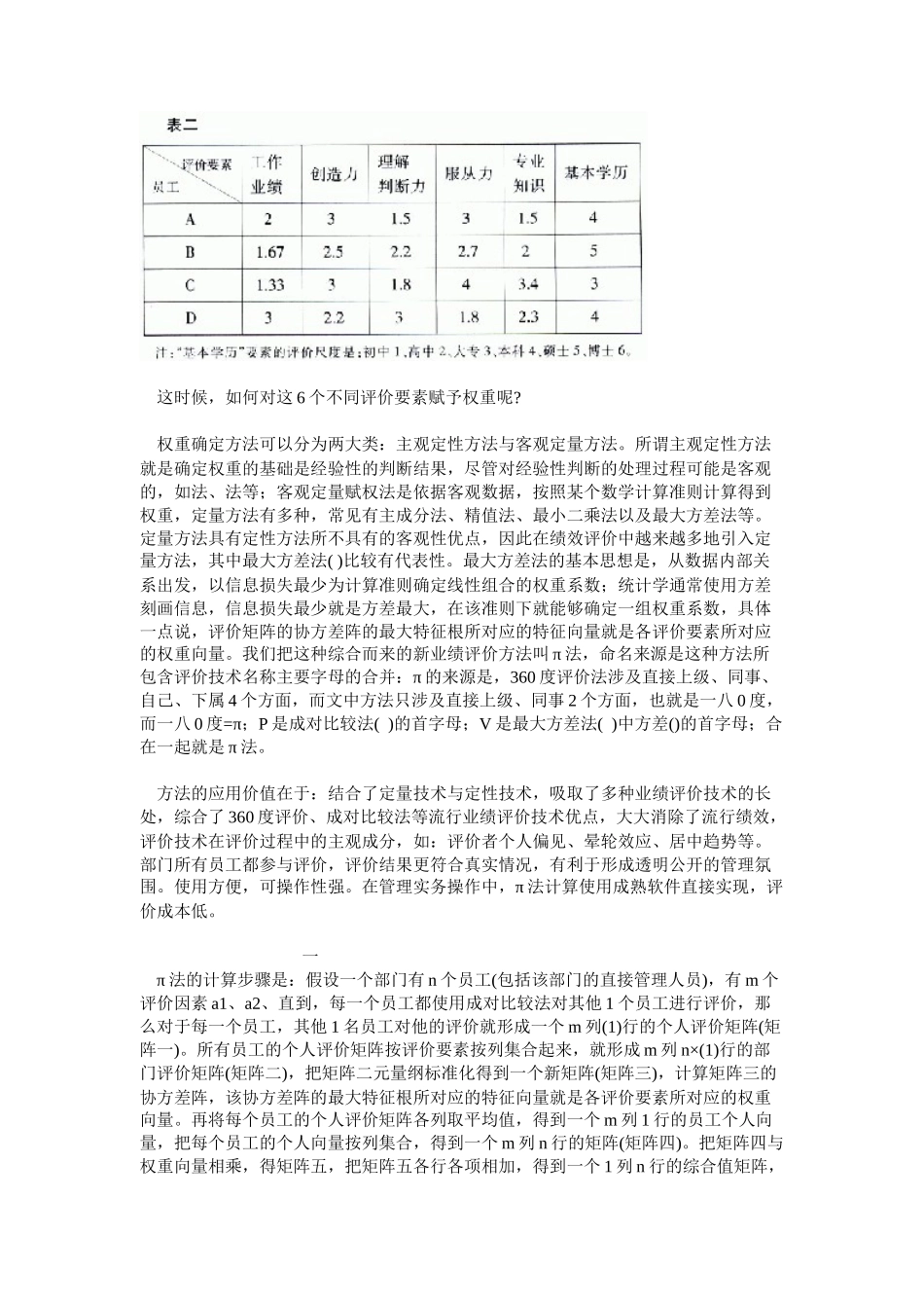 员工绩效评价新方法的原理及实例_第2页