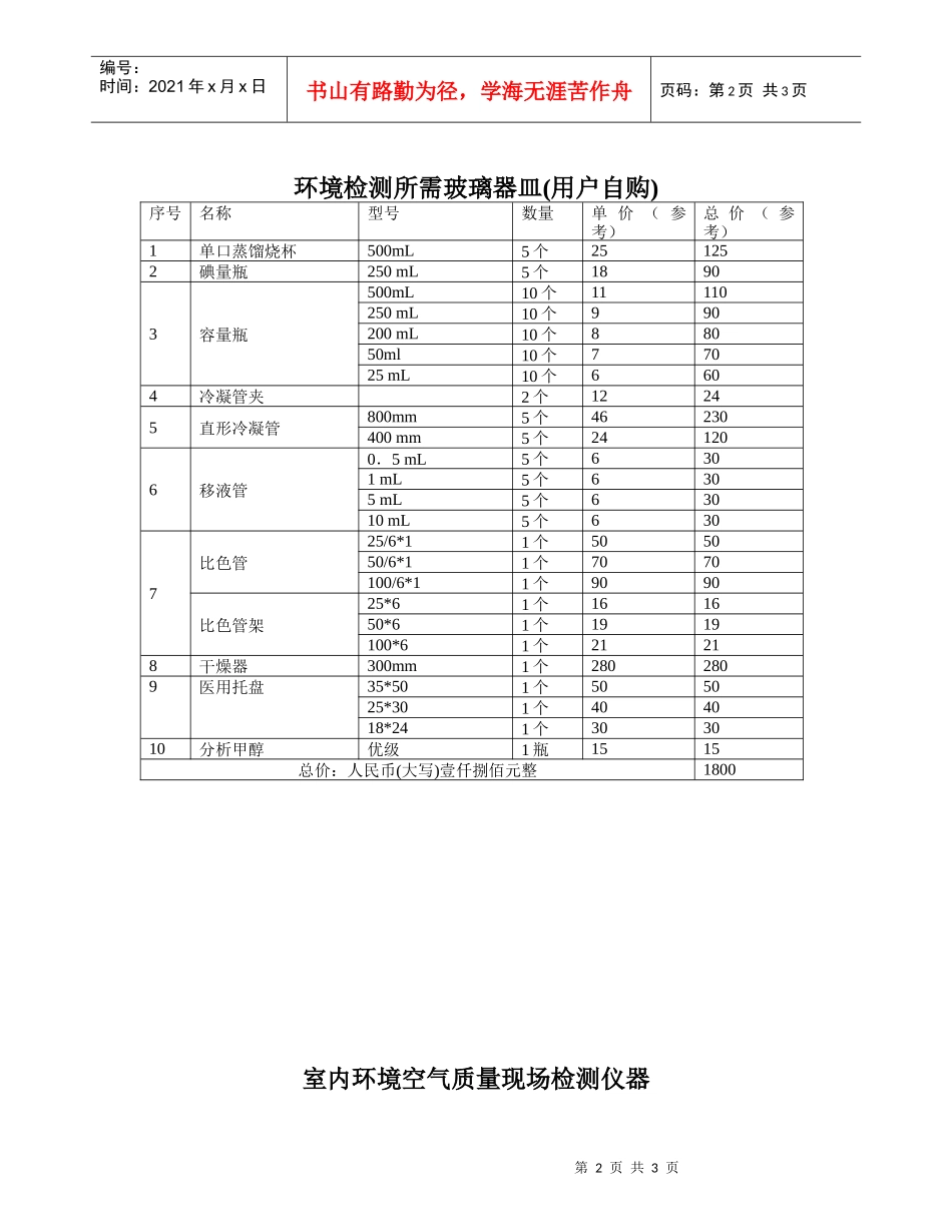 室内环境空气质量试验室分析实验仪器_第2页