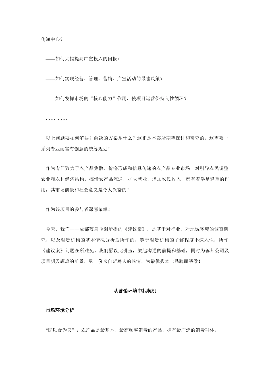 某农产品会展中心营销策划提案_第2页