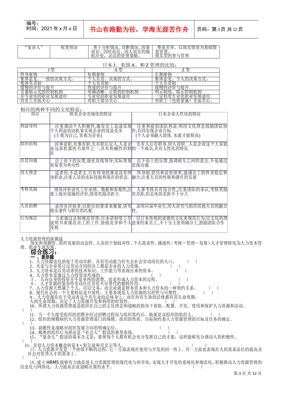 人力资源管理人才中介师培训_第3页