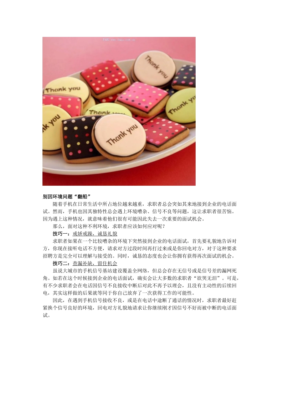 电话面试技巧全攻略_第3页