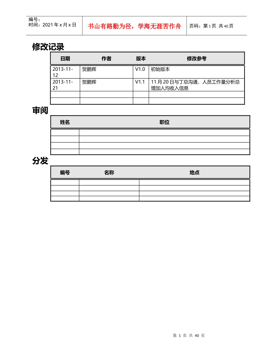 人力资源主题需求规格说明书_第2页