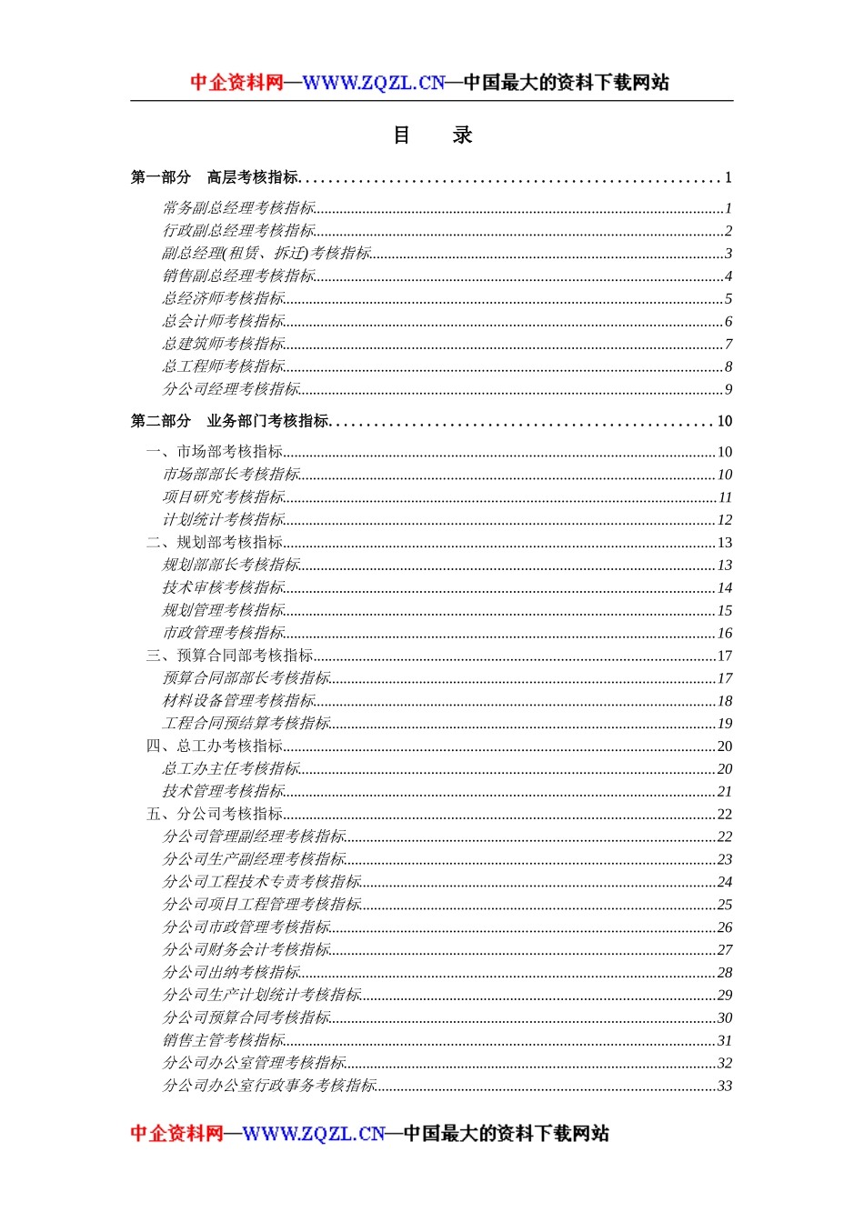 ××有限公司绩效考核指标(84_第2页