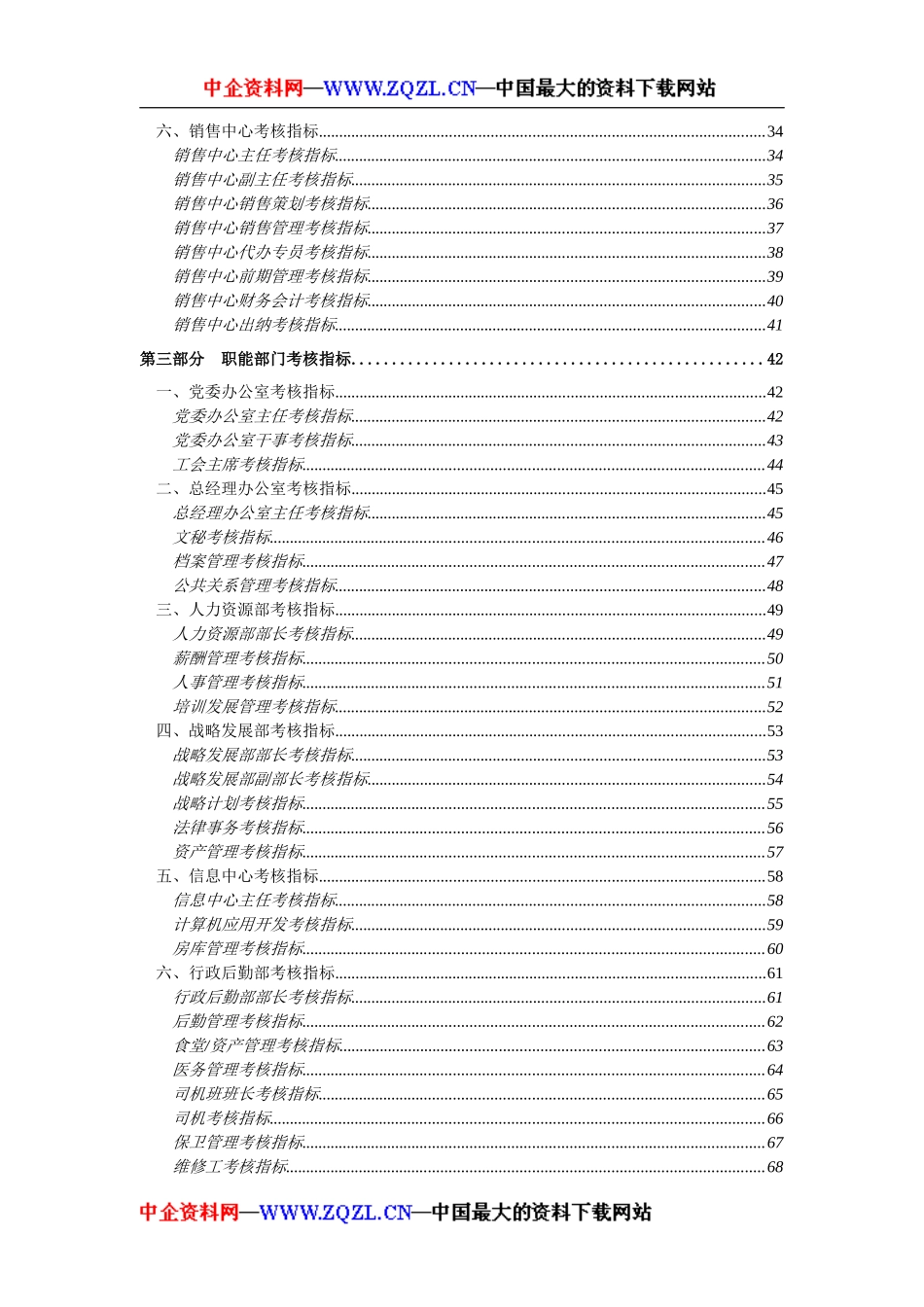 ××有限公司绩效考核指标(84_第3页