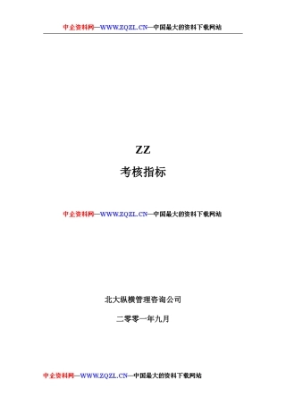 ××有限公司绩效考核指标(84