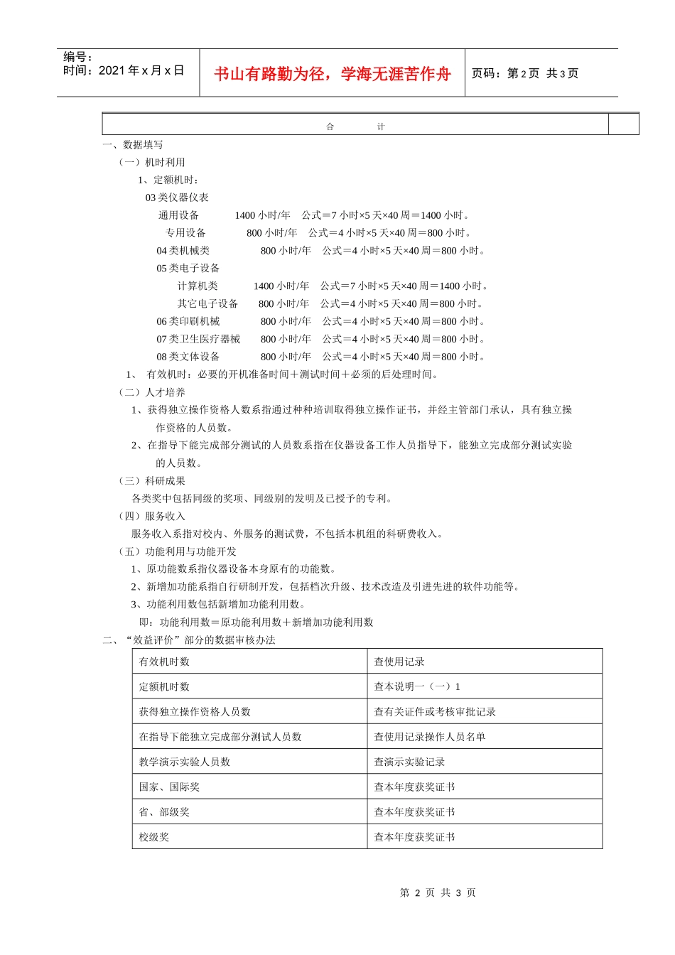 兰州大学大型精密仪器设备考核记分表-兰州大学实验室与设备_第2页