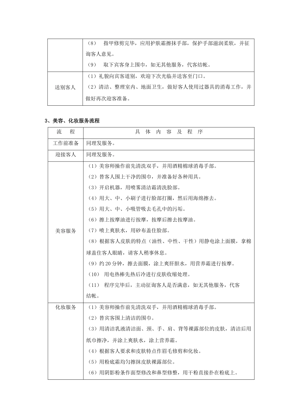 美容美发中心服务流程_第3页