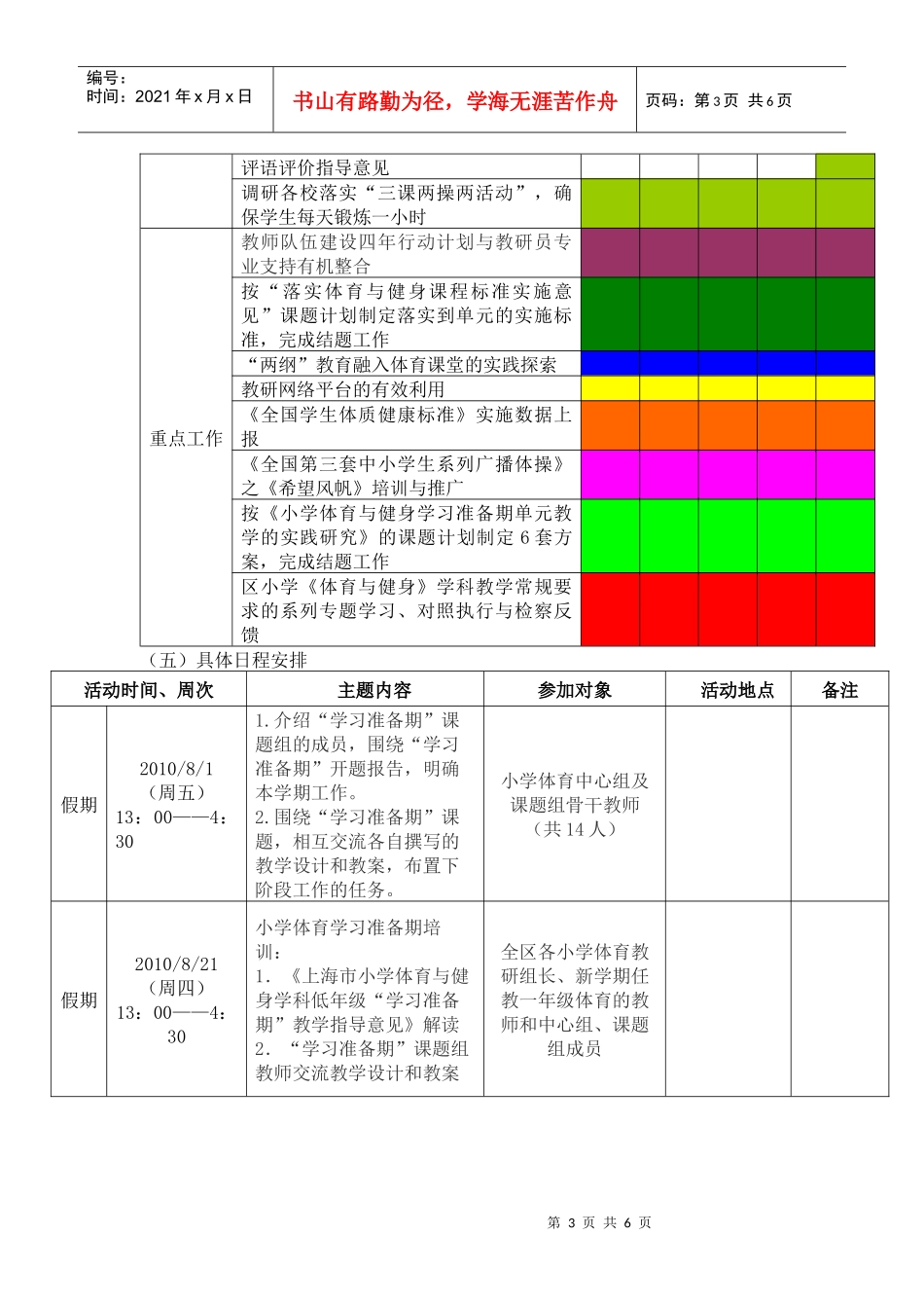人力资源-2022XXXX学年第一学期小学体育学科工作计划_第3页
