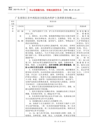 人力资源-2022APN排班的职责