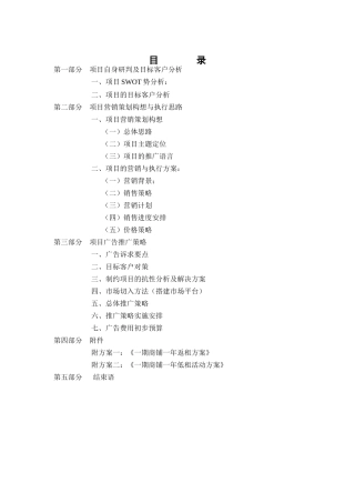 某房地产公司项目营销策划的构思和执行方案
