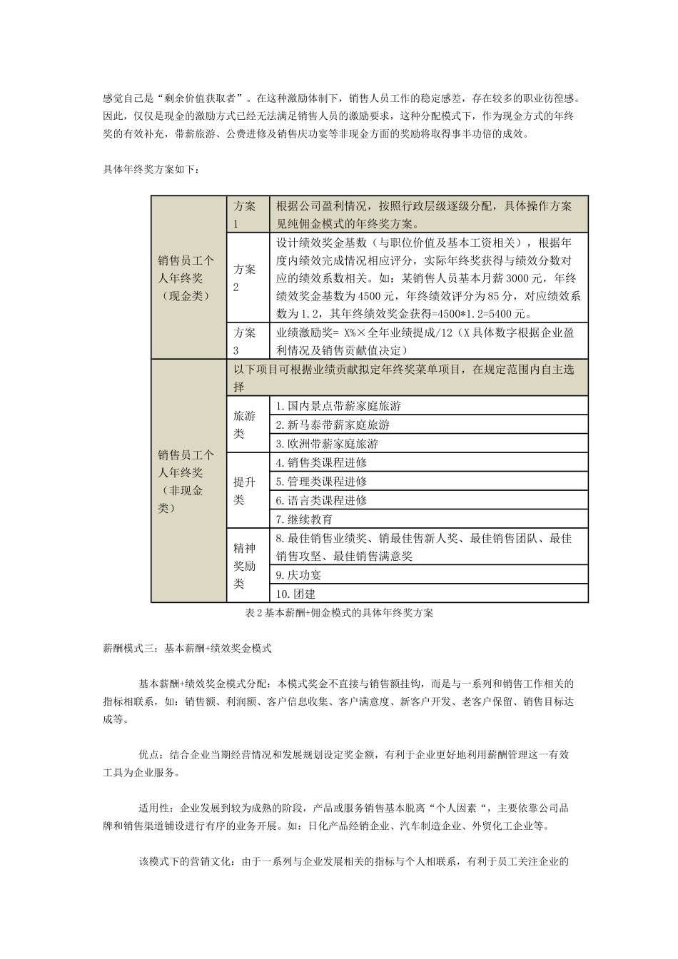 技巧六种薪酬模式下销售员工的年终奖发放策略_第3页