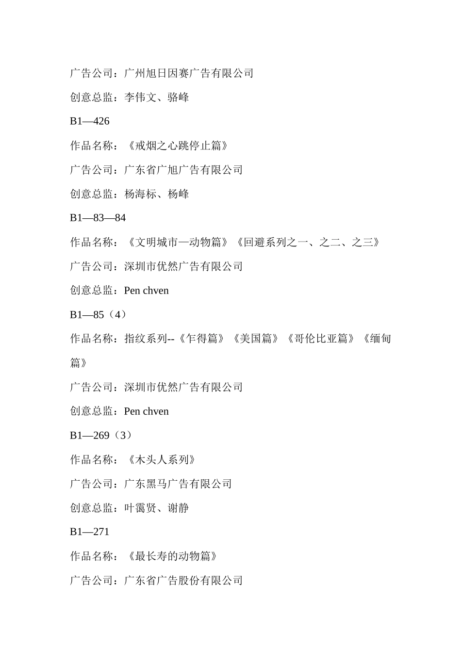 第十五届中国国际广告节广东获奖情况汇总_第3页
