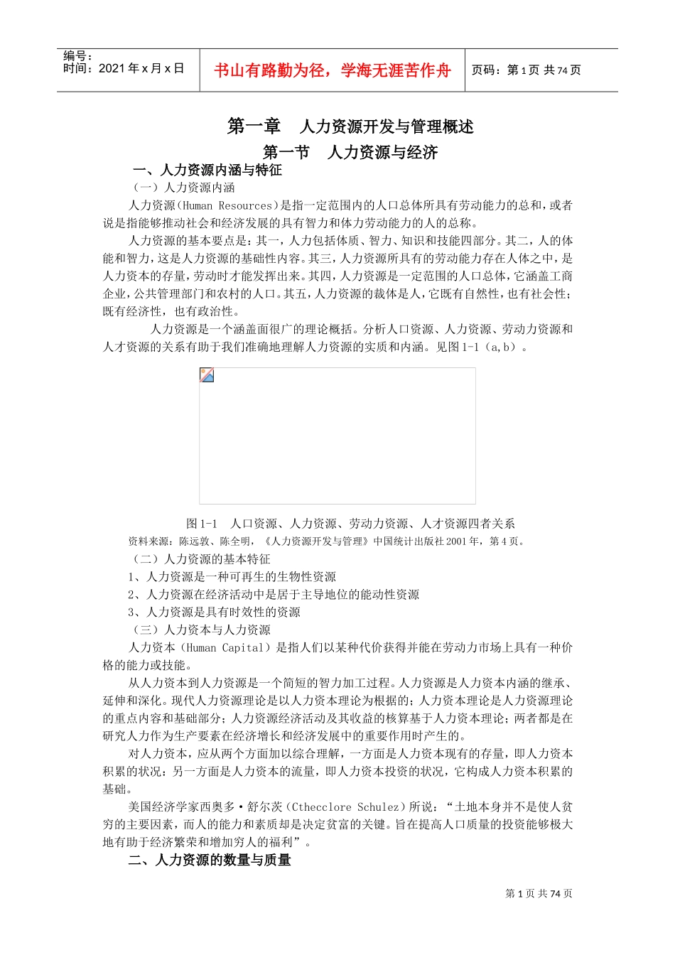 人力资源开发与管理概述_第1页