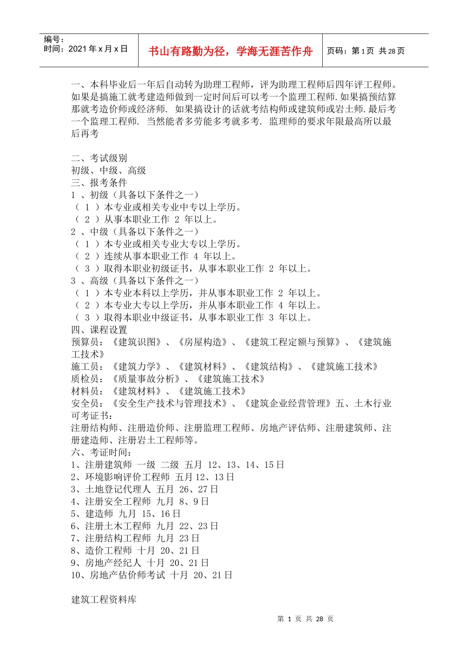 土木毕业生职业规划_第1页