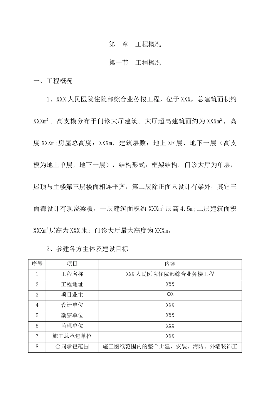 某医院住院部综合业务楼高大模板工程专项施工方案_第1页