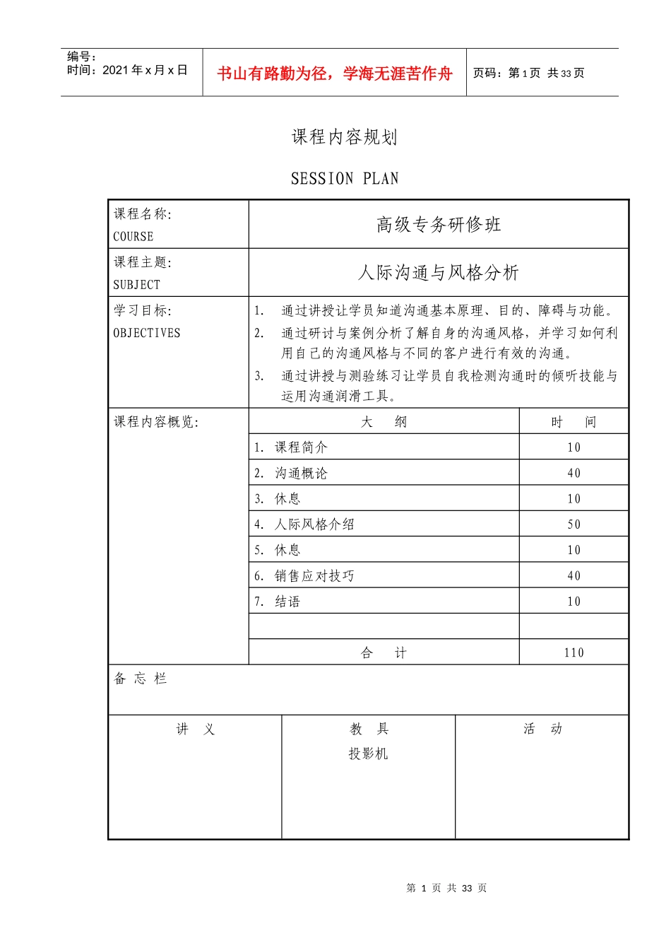 人际沟通与风格分析-讲师手册_第2页