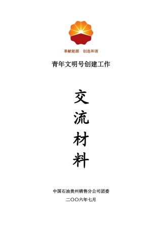 会议交流材料