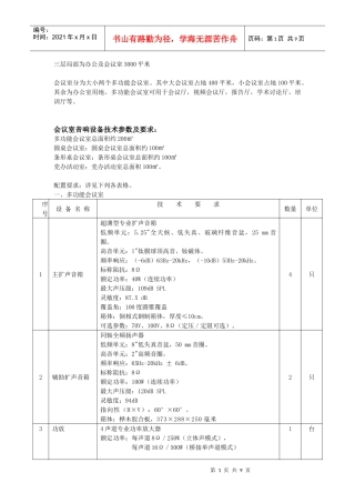 三层局部为办公及会议室3000平米