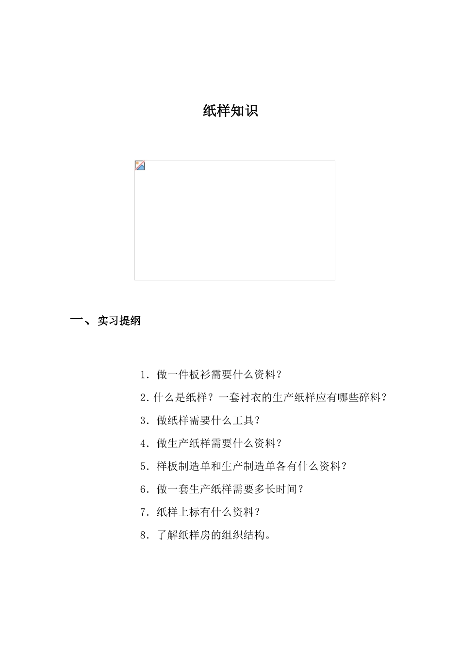 基础知识培训之纸样知识_第1页