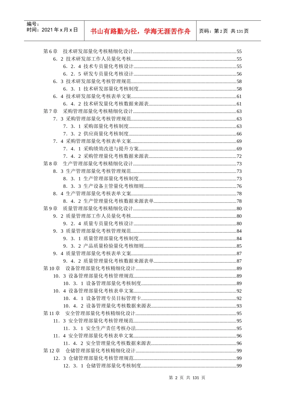 中小企业量化考核精细化设计全案_第3页