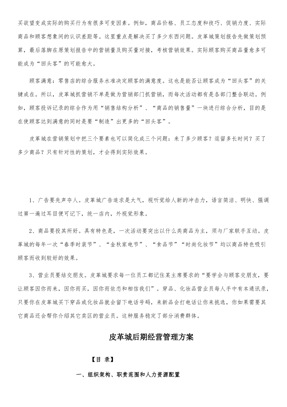 某皮革城商场营销策划方案_第3页