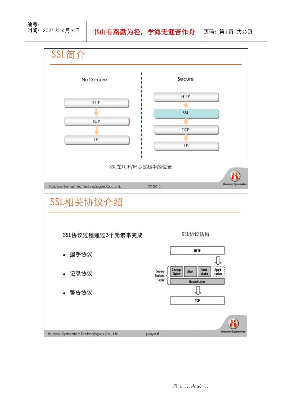 华为赛门铁克HSCSA-Security认证培训网络课程 SSL VPN_第1页