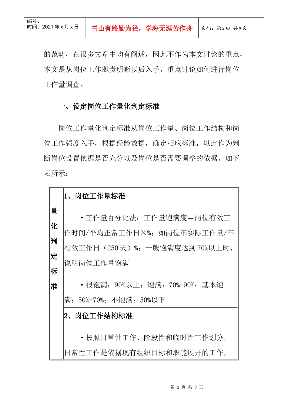 如何做好岗位工作量调查_第2页