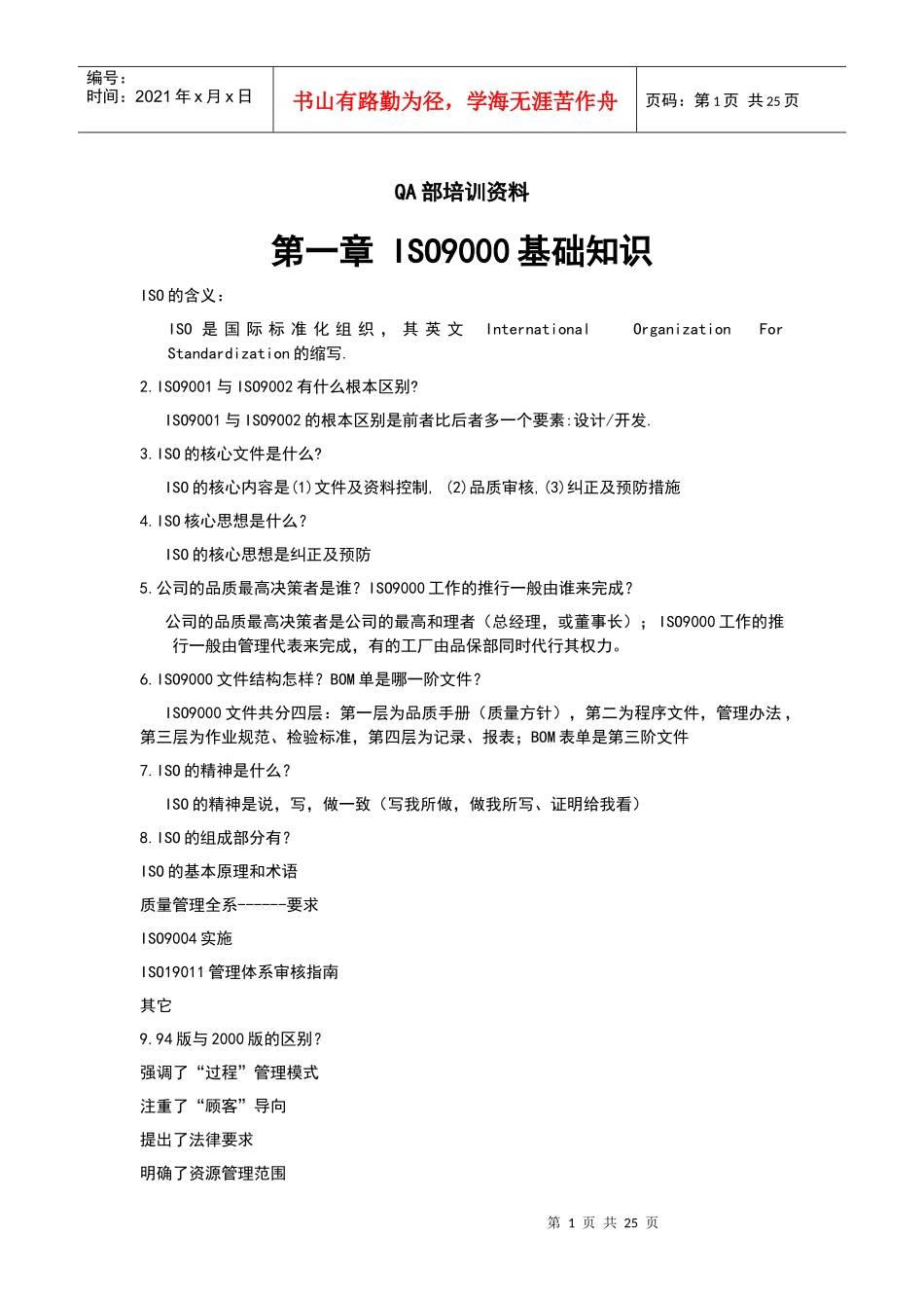 人力资源-2022qa内部培训资料_第1页