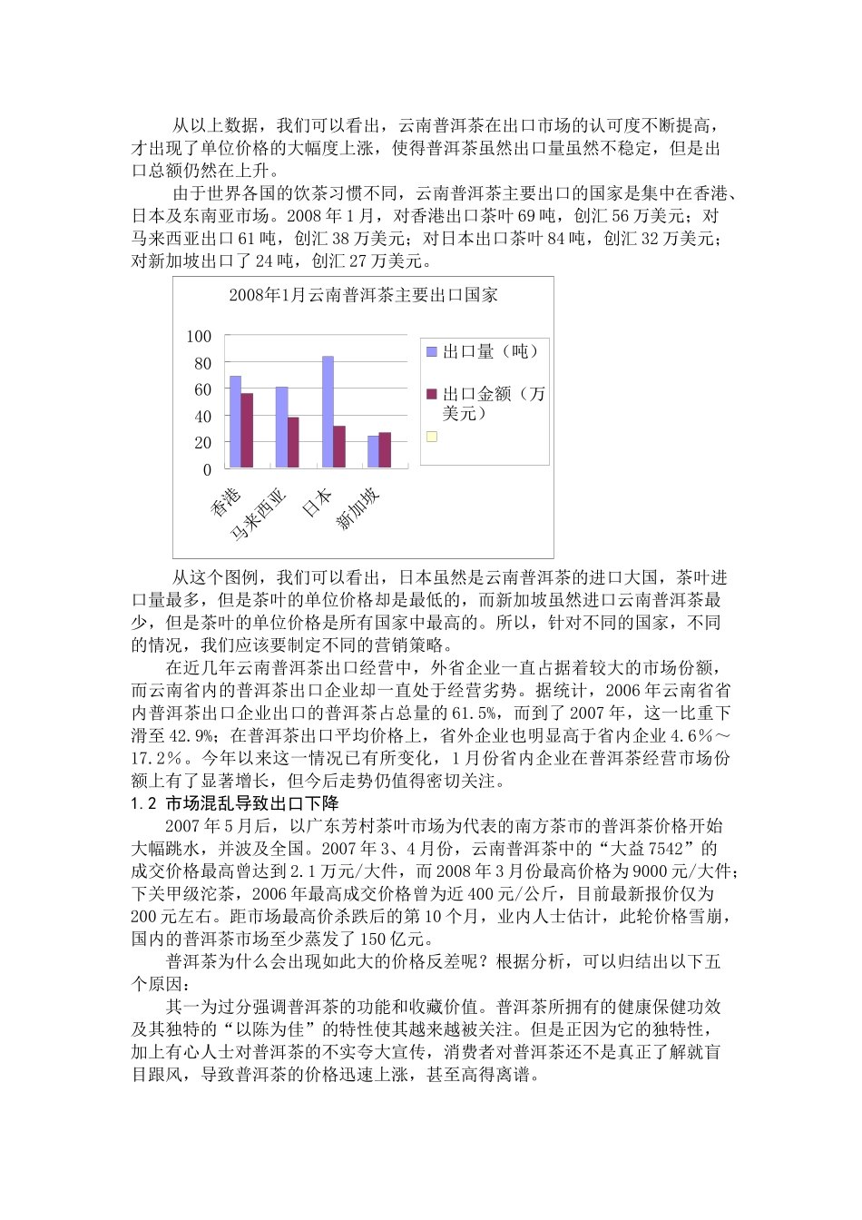 普洱茶产品市场营销调研报告样本_第3页