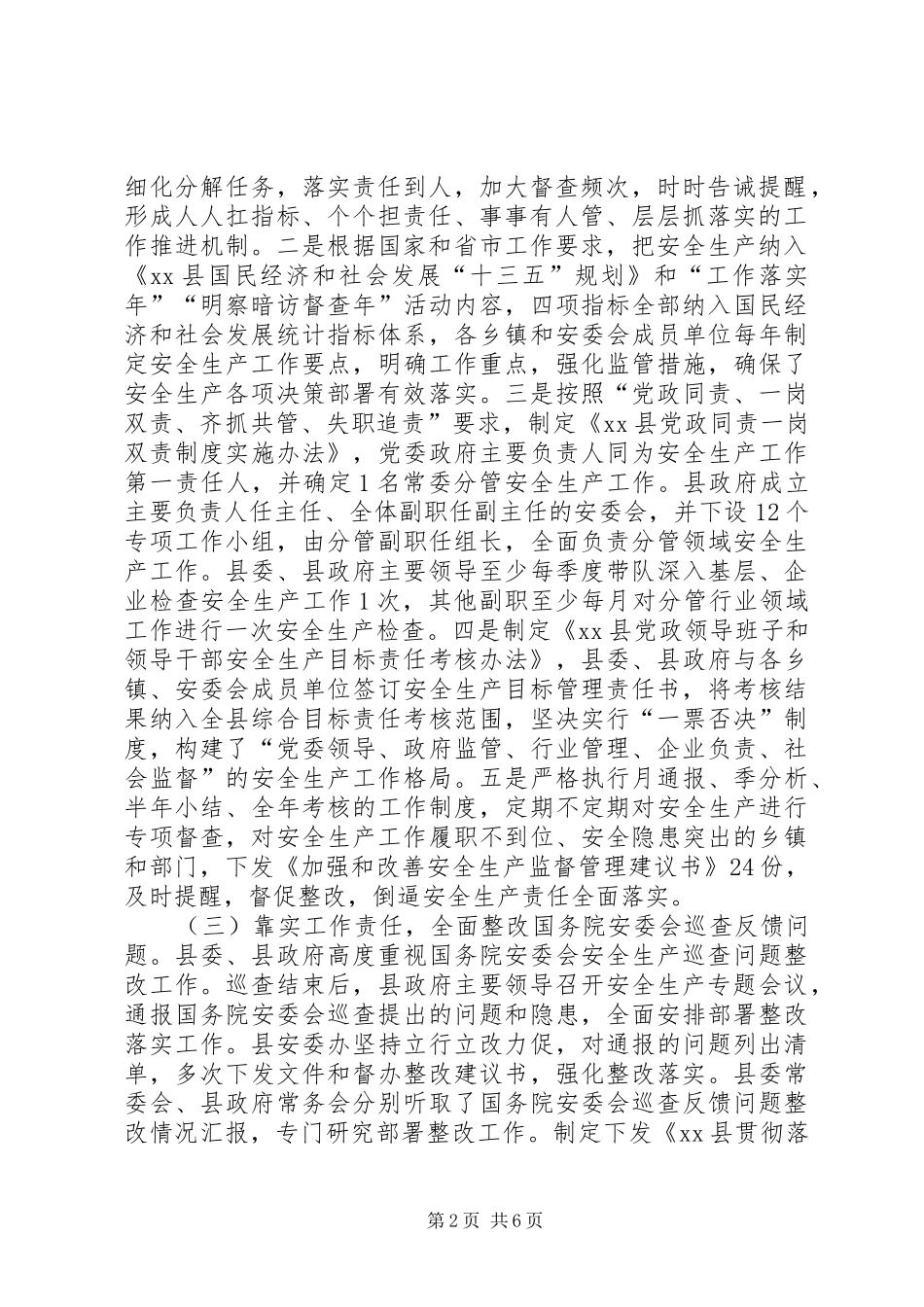 安全生产监督管理局XX年总结及XX年计划_第2页
