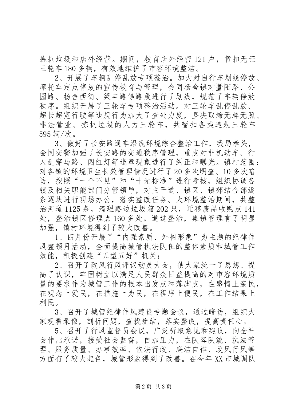 城市管理局工作总结及计划_第2页