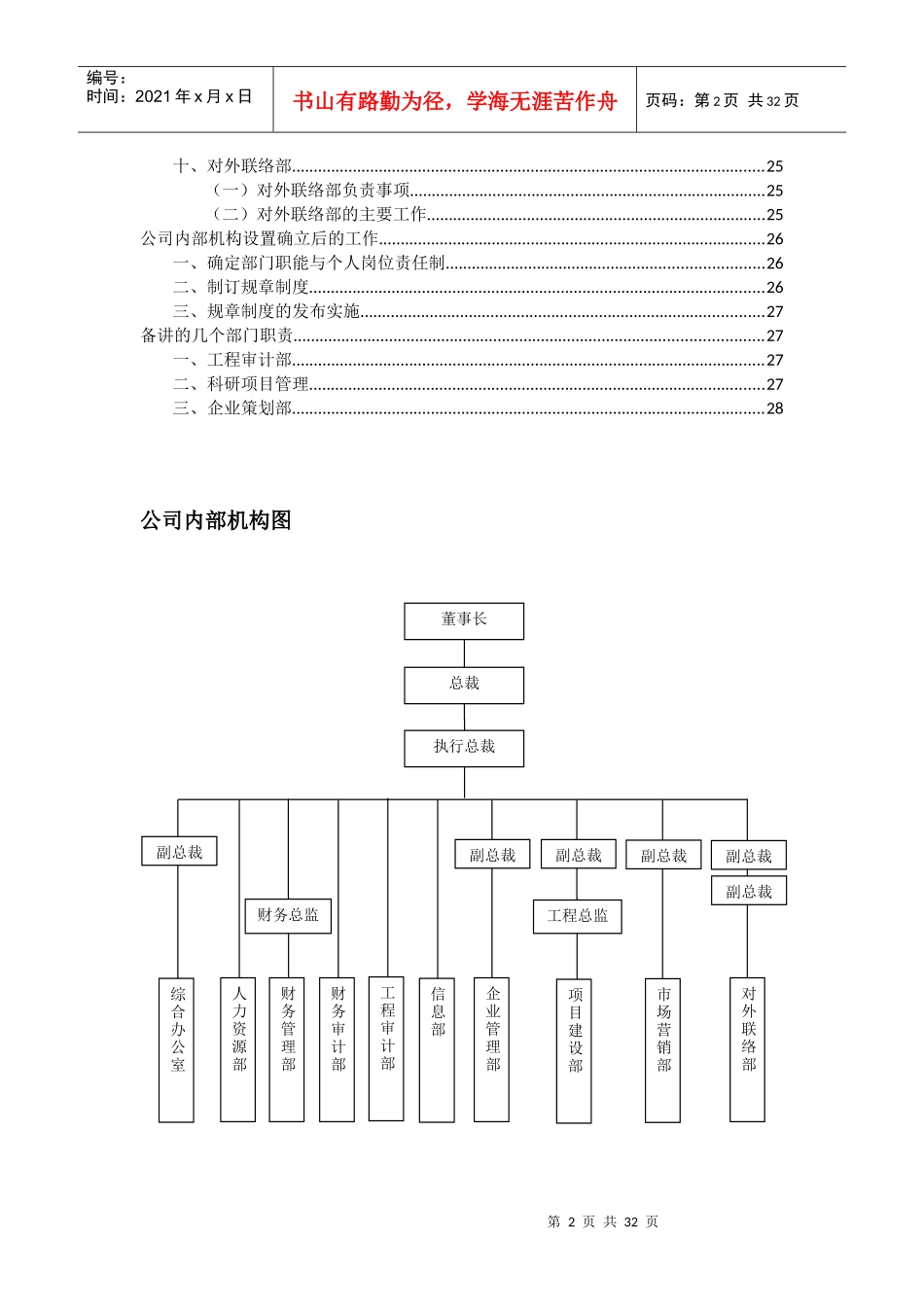 公司机构职能划分_第2页