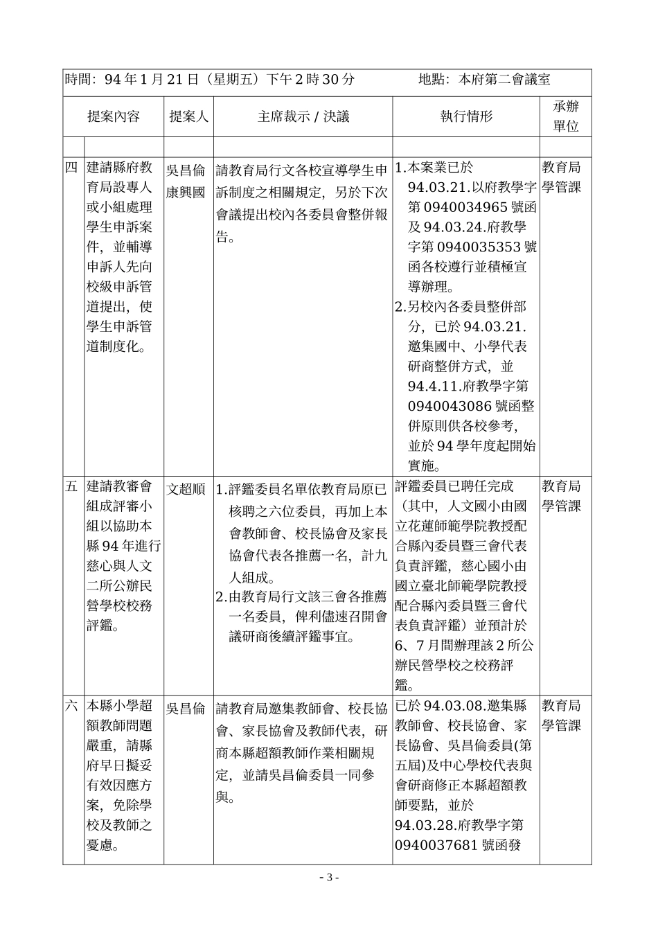 宜兰县教育审议委员会第六届第一次会议议程_第3页