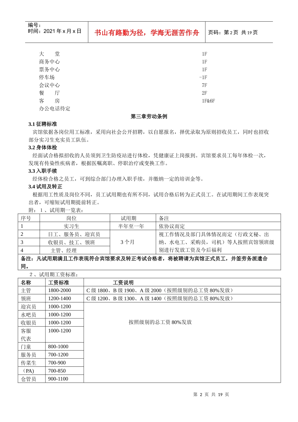 宾馆员工手册_第2页