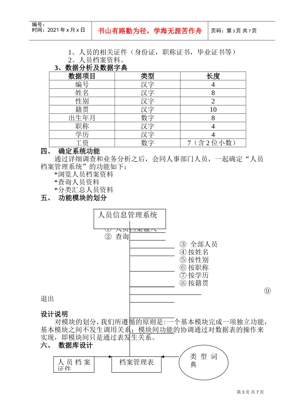 人员档案管理信息系统的开发研讨_第3页
