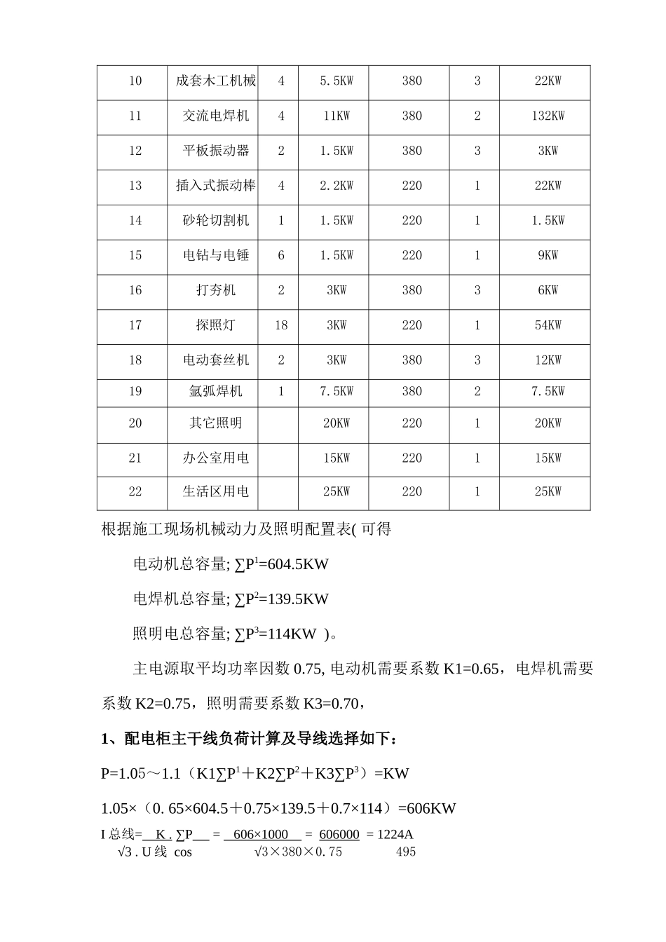 福泽大厦临时用电施工方案_第2页