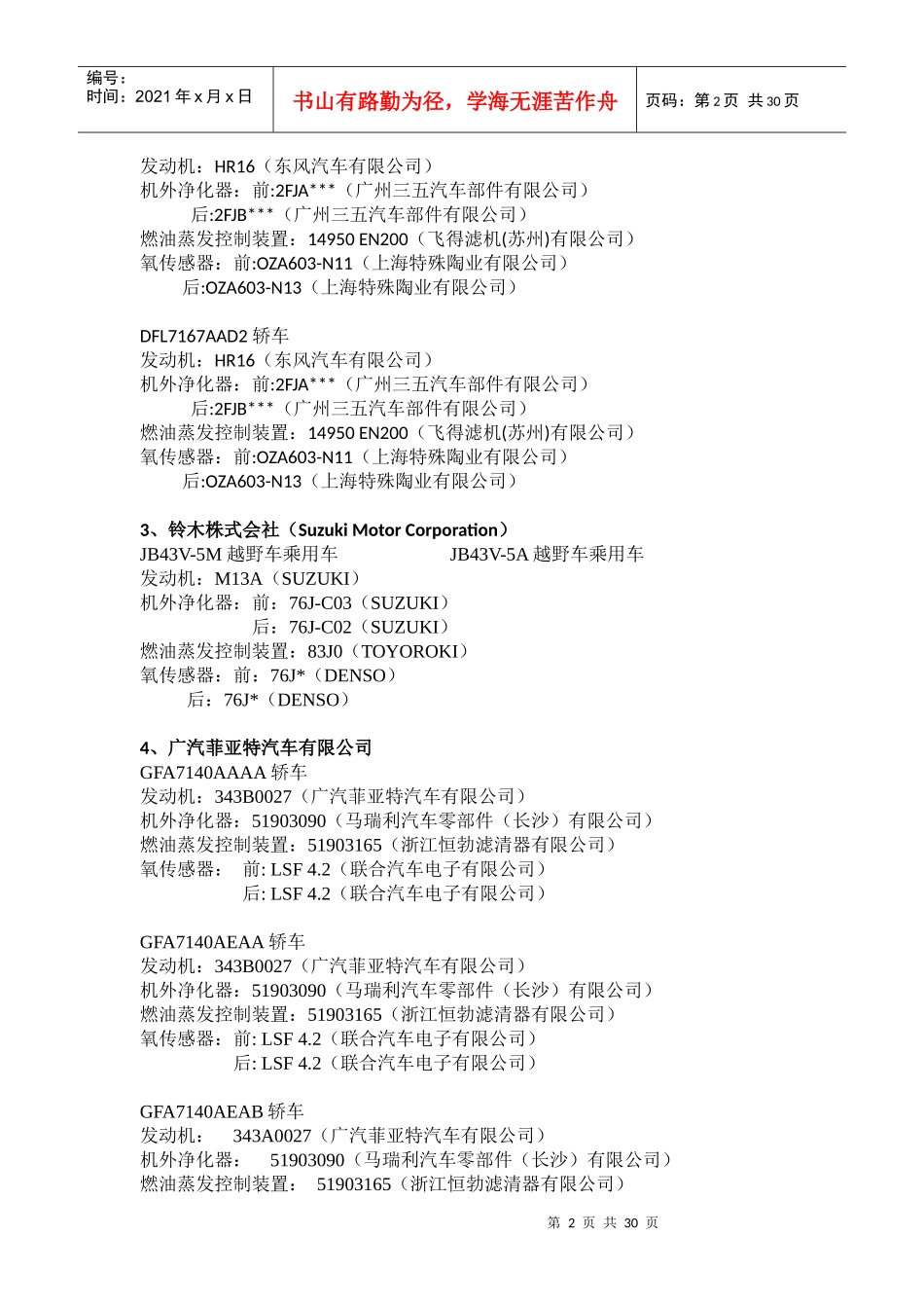 XXXX年第五批符合京五排放标准目录_第2页