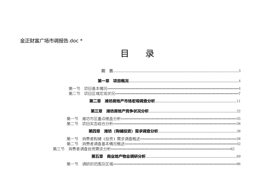 某财富广场市场调研报告_第1页