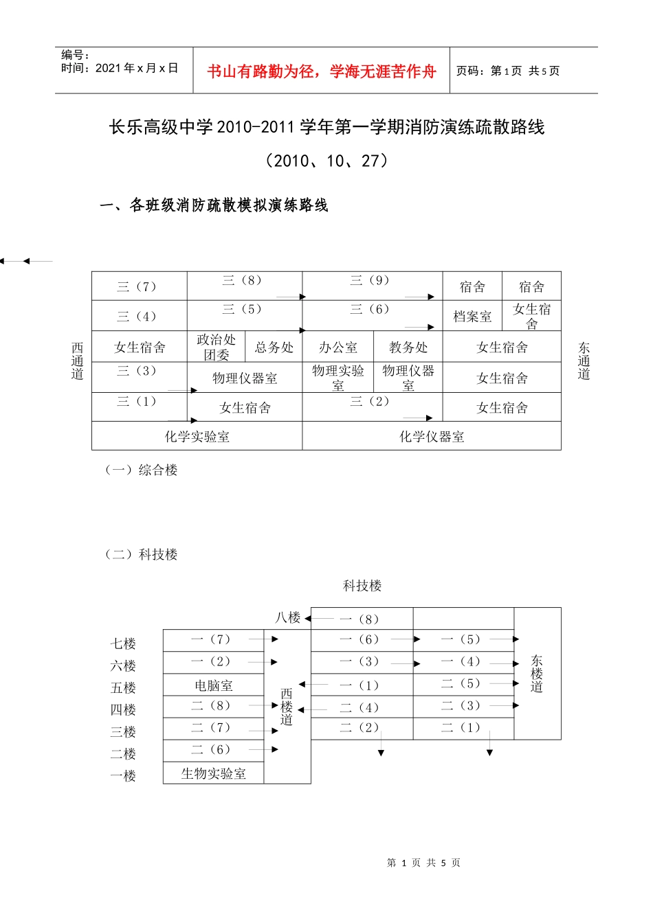 人力资源-202210消防演练doc-福建省长乐高级中学欢迎您！_第1页