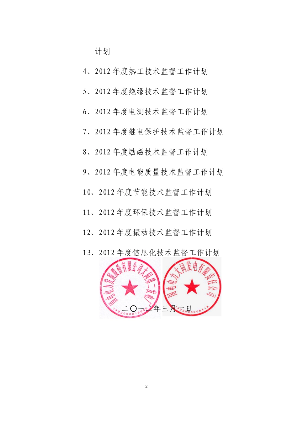 人力资源-2022XXXX年厂技术监督工作计划_第2页